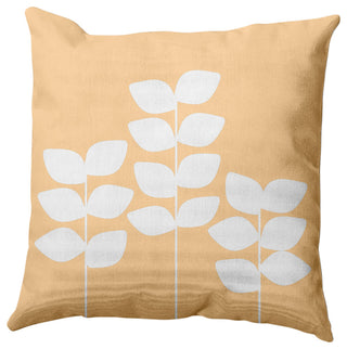 Simple Stems Decorative Throw Pillow, Yellow, 18"x18"
