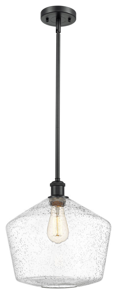 Innovations 516-1S-BK-G654-12 1-Light Mini Pendant, Matte Black