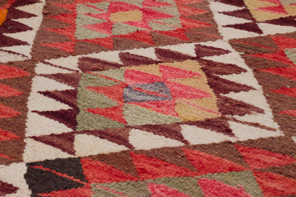 Vintage Turkish Kilim Runner 3' 5" x 10' 4", 41 in. x 124 in.