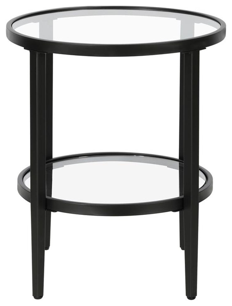 Henn&Hart 19.63" Black Side Table