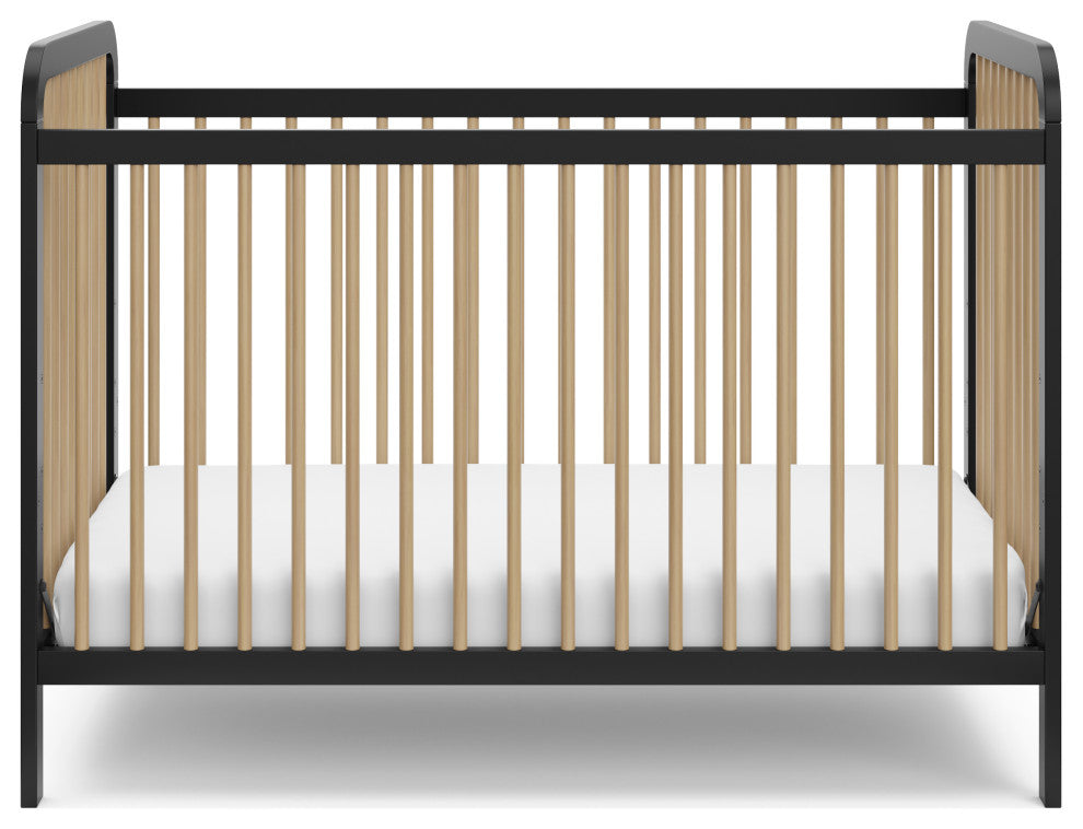 Storkcraft Pasadena 3-in-1 Convertible Crib, Black With Driftwood