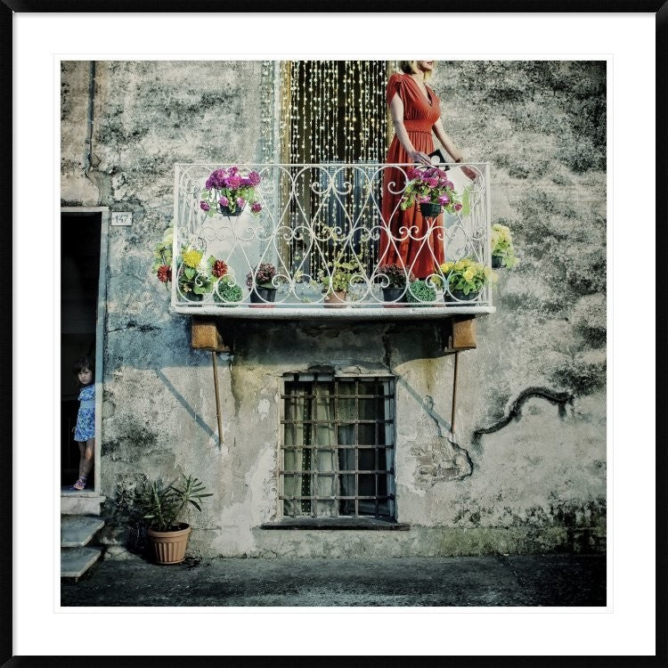 "Chains Of Gold" Framed Digital Print by Ambra, 44x44"