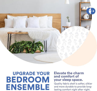 Decorative Throw Pillow Insert - Fluffy Euro Cushion Insert for bed or Couch, White, 26x26 Inch - 2 Pack, Microfiber