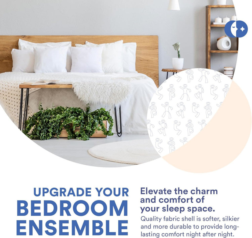 Decorative Throw Pillow Insert - Fluffy Euro Cushion Insert for bed or Couch, White, 26x26 Inch - 2 Pack, Microfiber