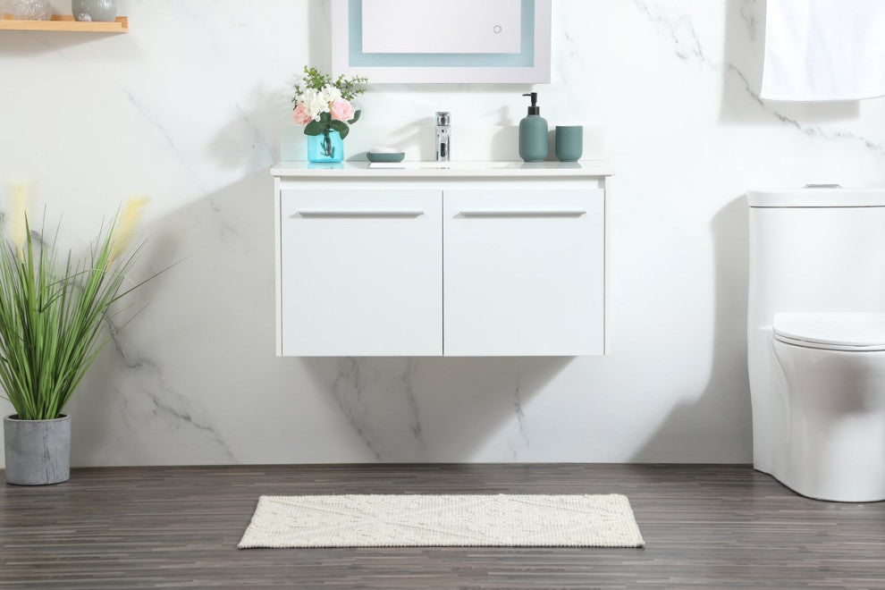 Elegant Decor Penn Bathroom Vanity White