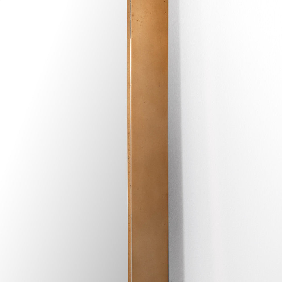 Georgina Floor Mirror-Polished Brass