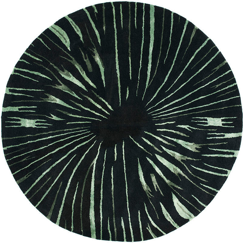 Safavieh Soho Soh845A Rug, Black/Multi, 6'0"x6'0" Round