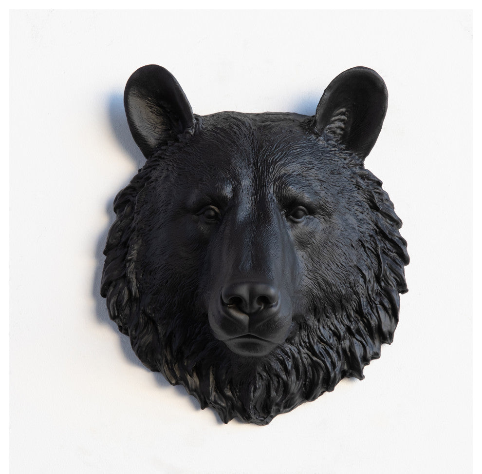 Faux Mini Bear Wall Decor, Black