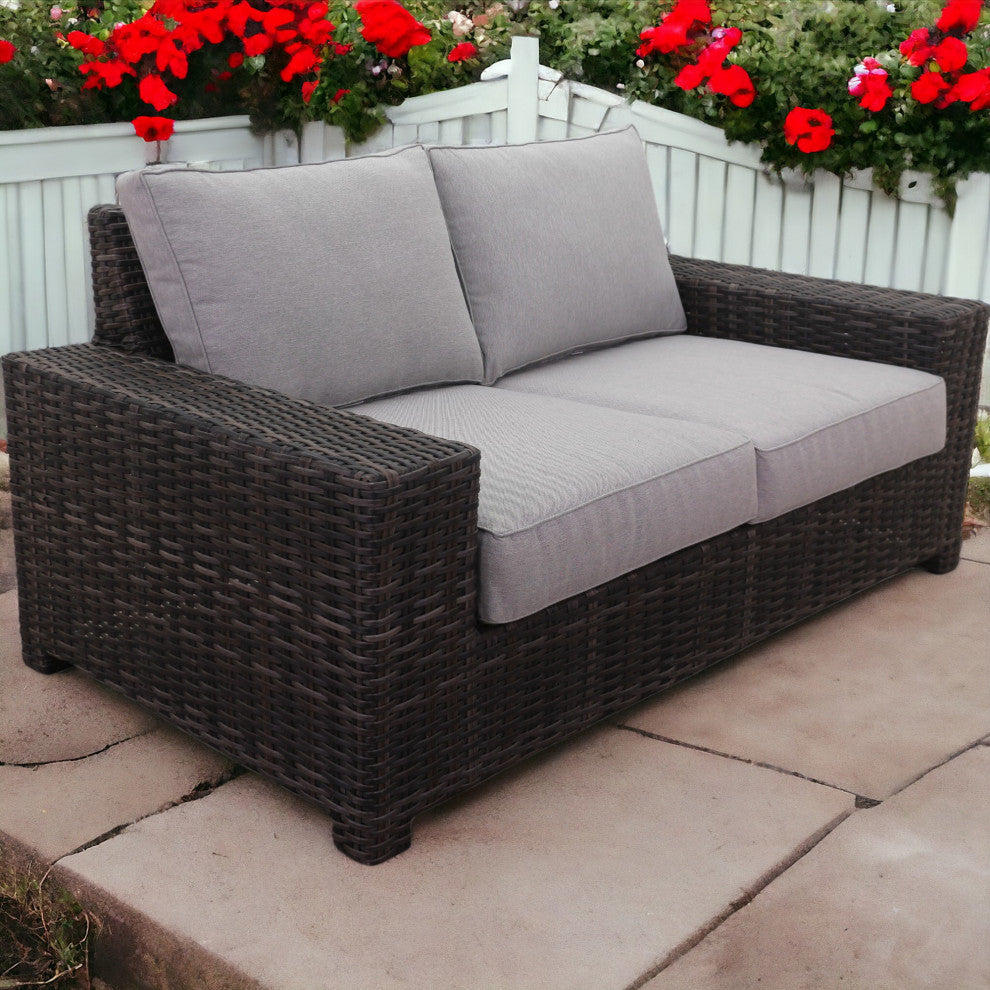 Courtyard Casual St Lucia Loveseat With Cushions