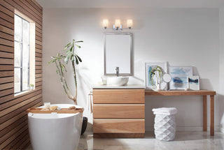 Hinkley Karlie Bathroom Vanity Light, Chrome, 3 Light