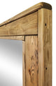 Herringbone Stained Vanity Mirror, Driftwood, 24"x30", Vertical