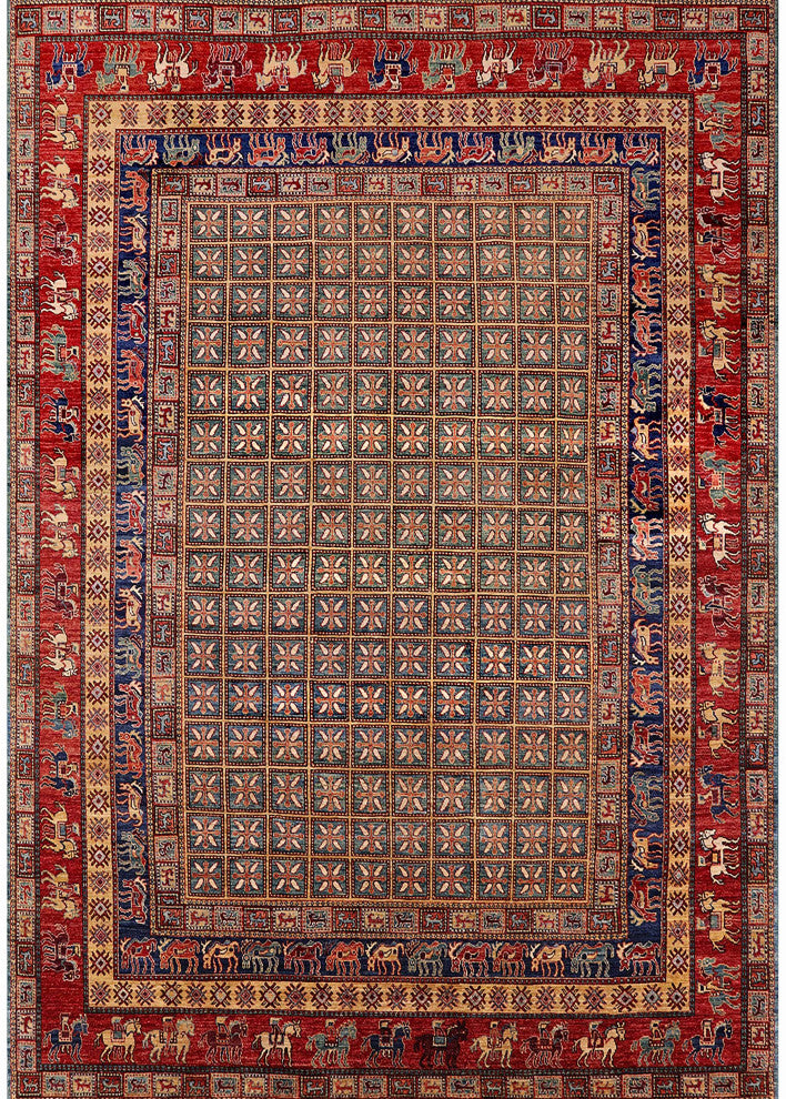 Ahgly Company Indoor Rectangle Mid-Century Modern Area Rugs, 8' x 10'