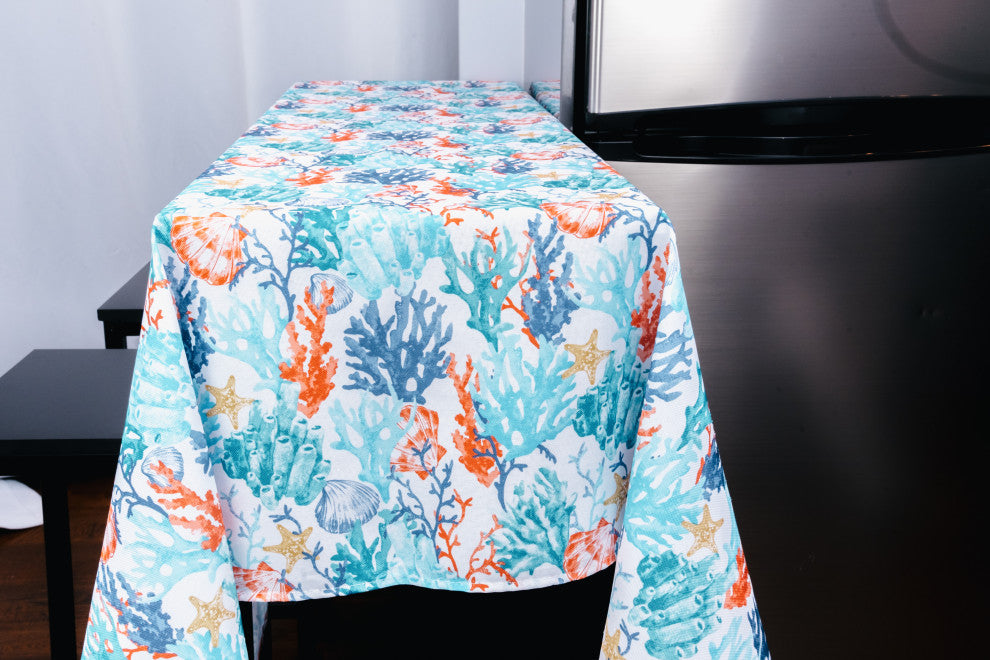 Coralee Indoor Outdoor 100% Polyester Tablecloth, 70" Round