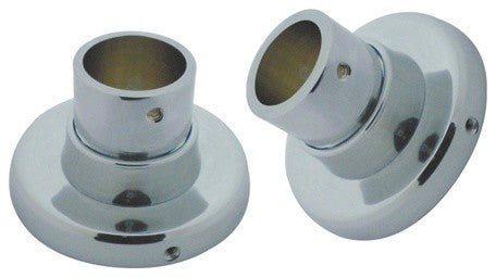 Kingston Brass Brass Shower Rod Base, Polished Chrome