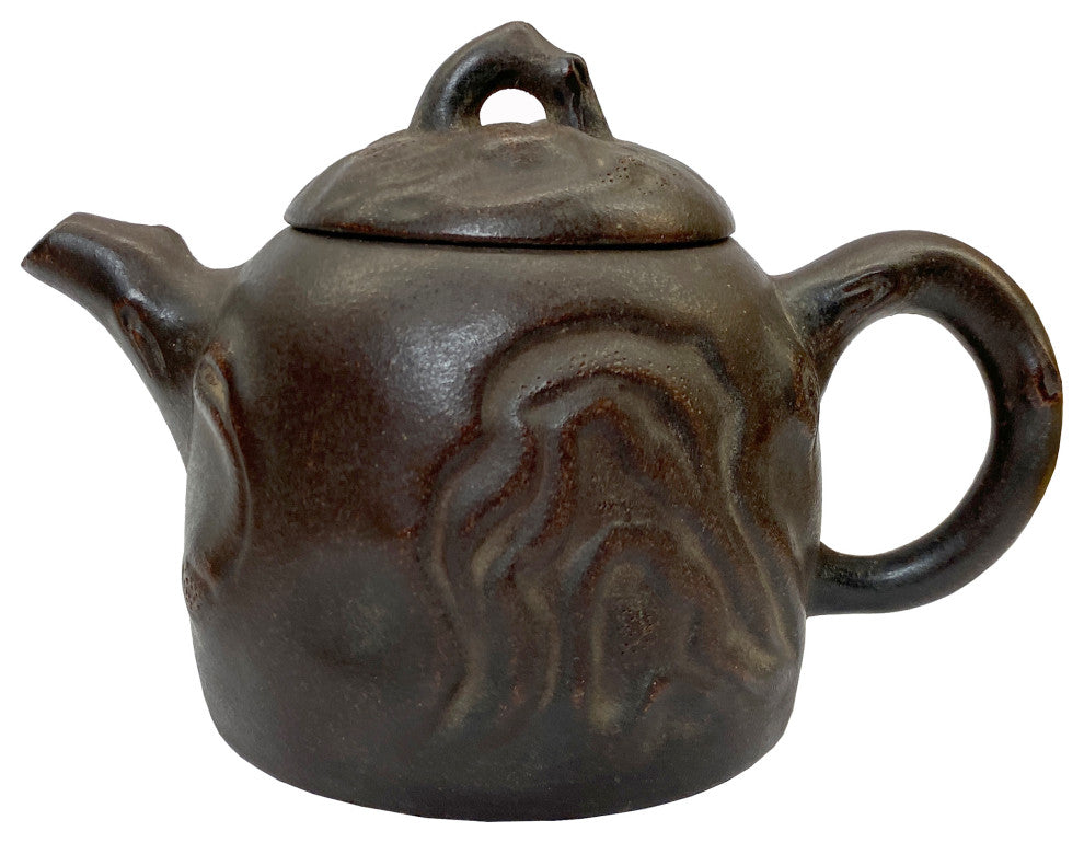 Chinese Handmade Yixing Zisha Clay Teapot With Artistic Accent Hws2299