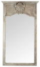 Emiline French Country Antique Style White Mirror