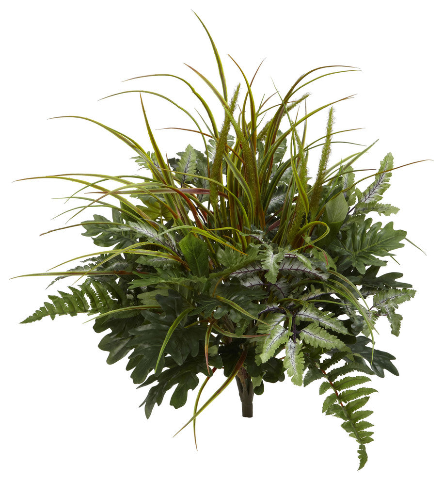 28" Mix Greens Artificial Plant, Set of 2