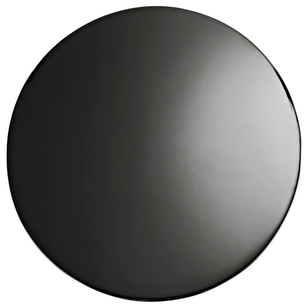 Modern Contemporary Living Room 24" Fiberglass Side Table Black