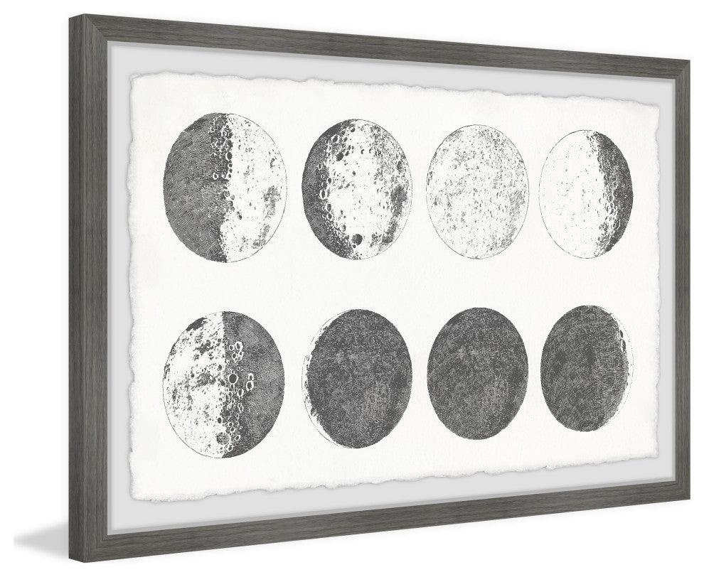 "Moon in Motion" Framed Painting Print, 18x12