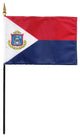 St. Maarten, 4"x6" Stick Flag