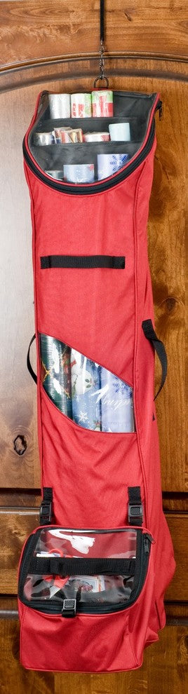 Over The Door Hanging Wrapping Paper Storage Container