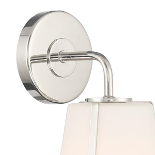 Fulton One Light Wall Mount in Polished Nickel