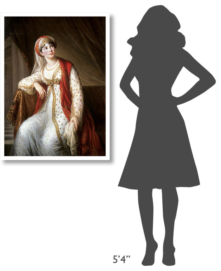 "Portrait of The Opera Singer Grassini" Paper Art, 28"x38"