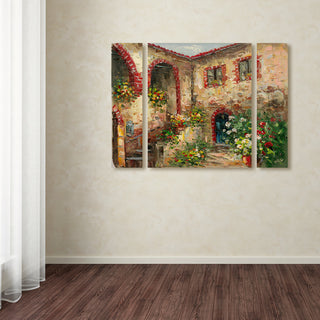 Rio 'Tuscany Courtyard' Multi Panel Art Set, 41"x30"