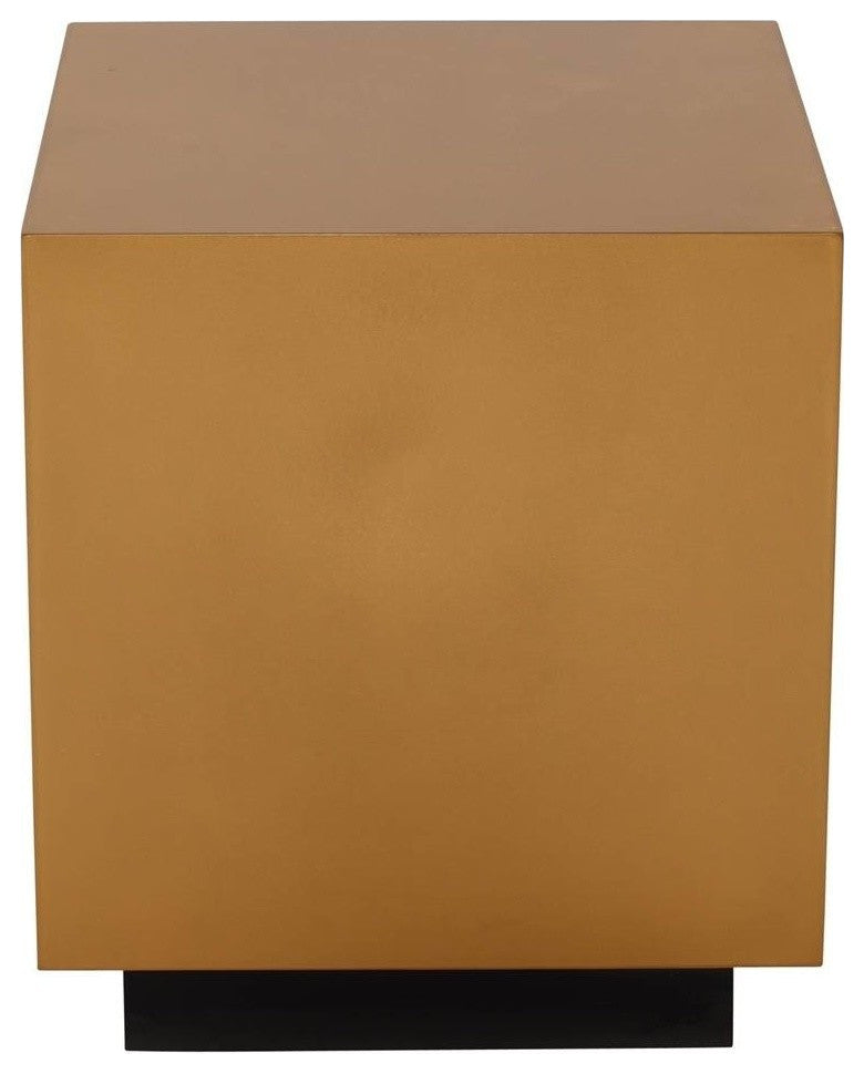 Peyton Side Table in Brushed Gold Stainless Steel