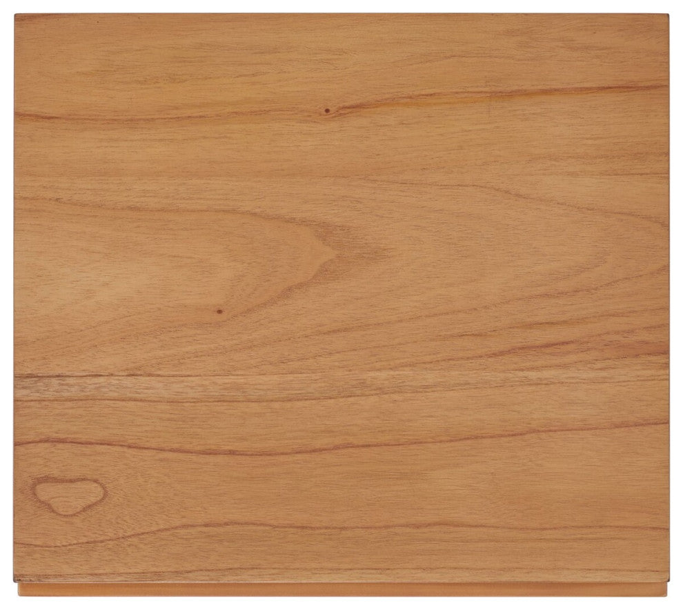 Safavieh Zadie 2 Drawer Rattan Nightstand, Natural/Black