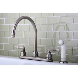 Kingston Brass Centerset Kitchen Faucet, Brushed Nickel