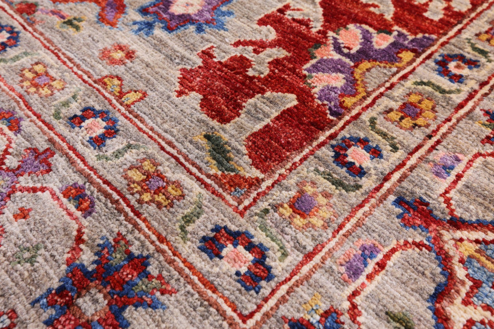 Hand Knotted Persian Fine Serapi Rug 5' 11" X 8' 7" - Q12635