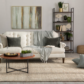 Jaipur Living Mayen Natural Solid White/Tan Area Rug, 9'x12'