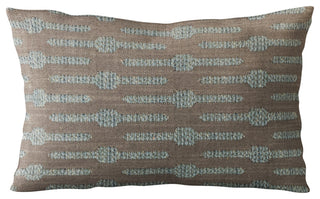 Plutus Blue Needle Stripe Luxury Throw Pillow, 20"x20"