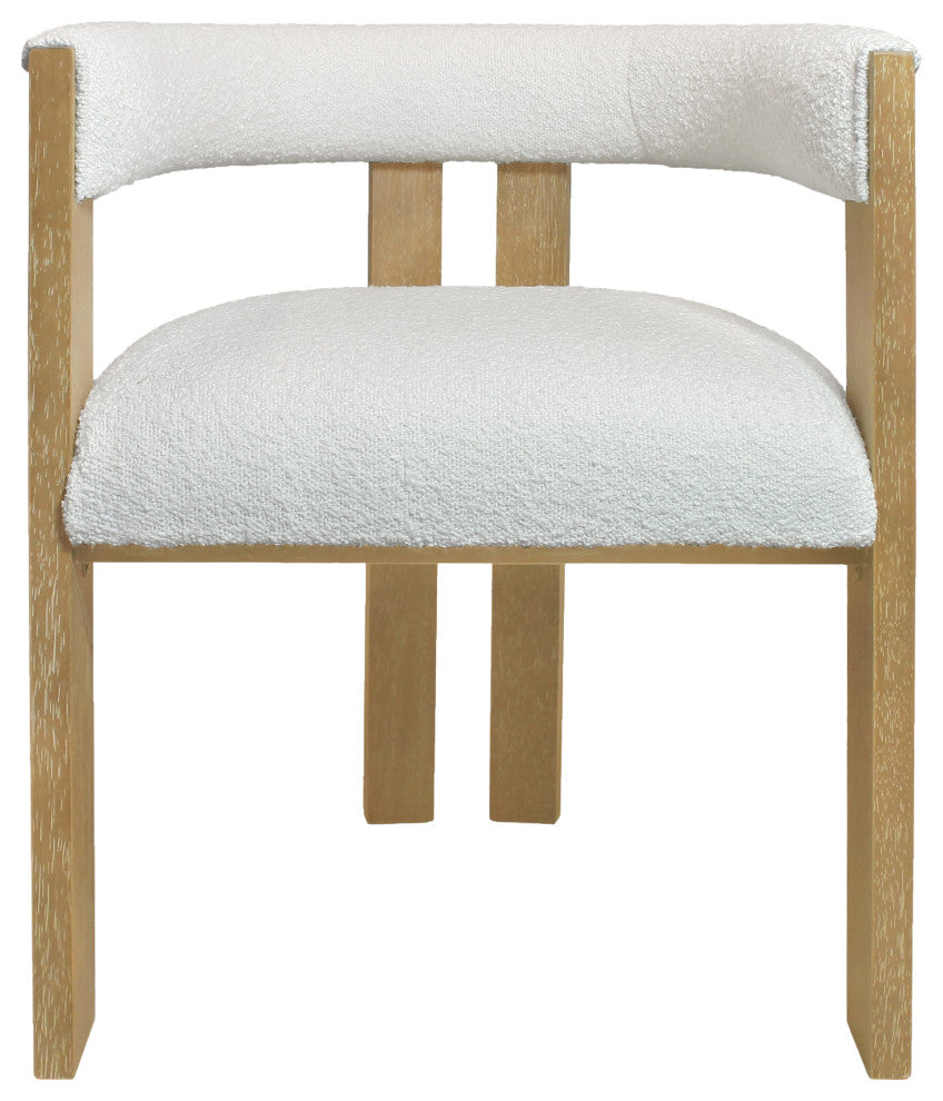 Logan 7-Piece Set With 82" Dining Table And 6 Trish Ivory Arm Chairs