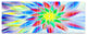 Dance of Multi Color Petals, Floral Canvas Art Print, 83"x32", 7 Panels