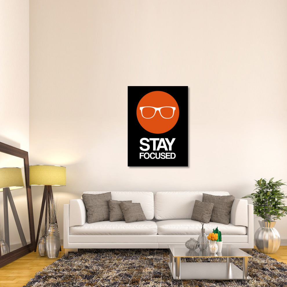 "Stay Focused Circle Poster 2" Fine Art Print