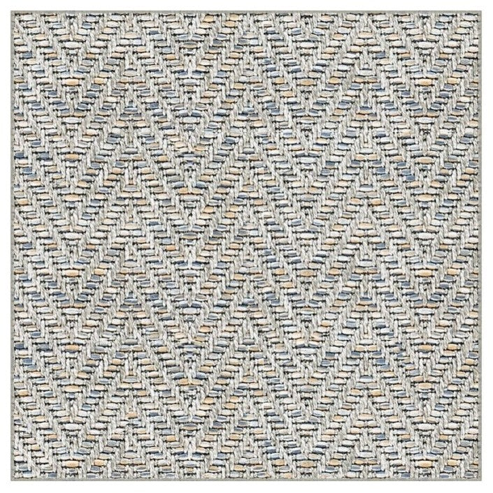 Couristan Tortola Indoor/Outdoor Accent Rugs - 50+ Custom Sizes, Ash, Square  12'x12'