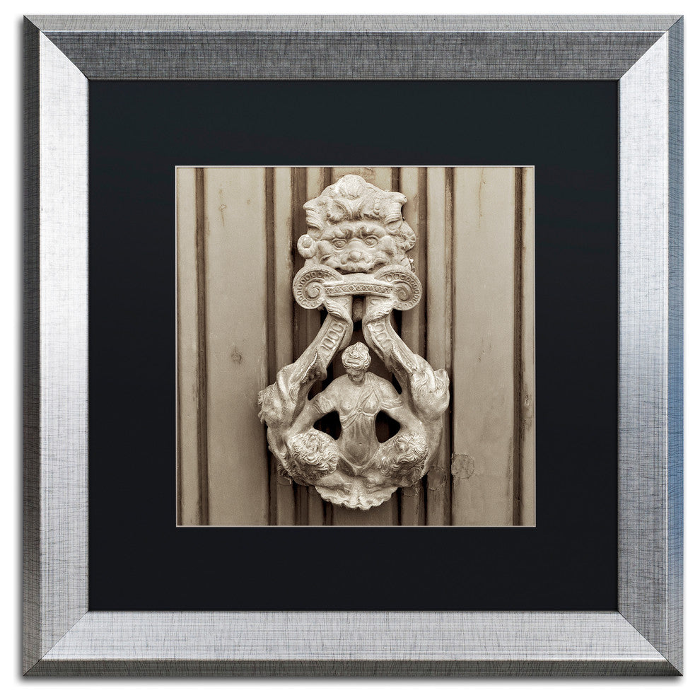 Alan Blaustein 'La Porta Soprammobile III' Art, Silver Frame, Black Mat, 16x16
