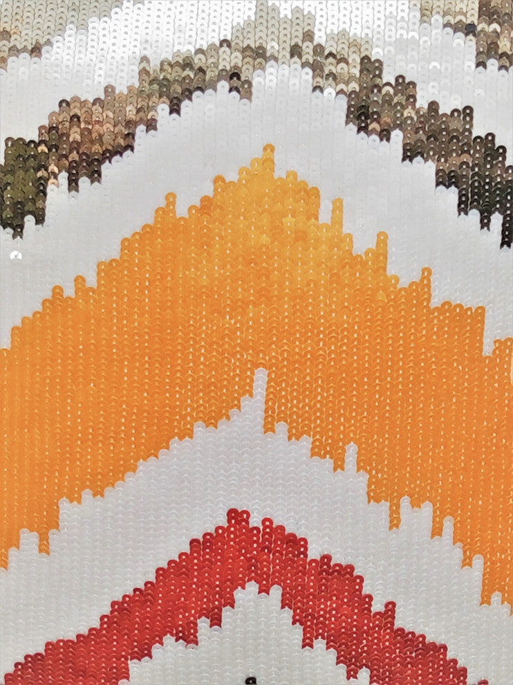 Orange Decorative Euro shams 26"x26" Silk, Fiery Mountain