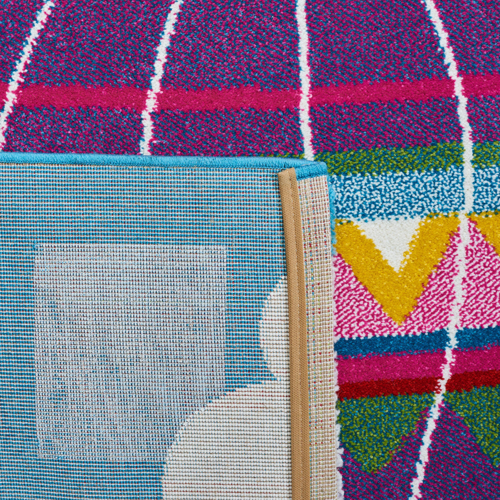 Safavieh Carousel Kids Collection CRK118M Rug, Blue/Green, 9' X 12'