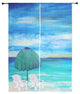 Beach Art Sheer Curtains, Sea Breeze Beach