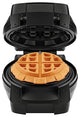 Anti-Overflow Waffle Maker, Belgian Waffle Iron with Seven Crunch Selector, Black - Big Stuff