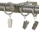 Ring With Pinch Clip, Package Of 10, Stainless