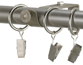 Ring With Pinch Clip, Package Of 10, Stainless