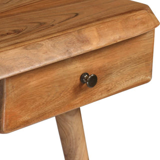 vidaXL Writing Table Home Office Computer Desk Workstation Solid Acacia Wood