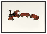 Toy Train Fine Art Print, Black, 26"x37"