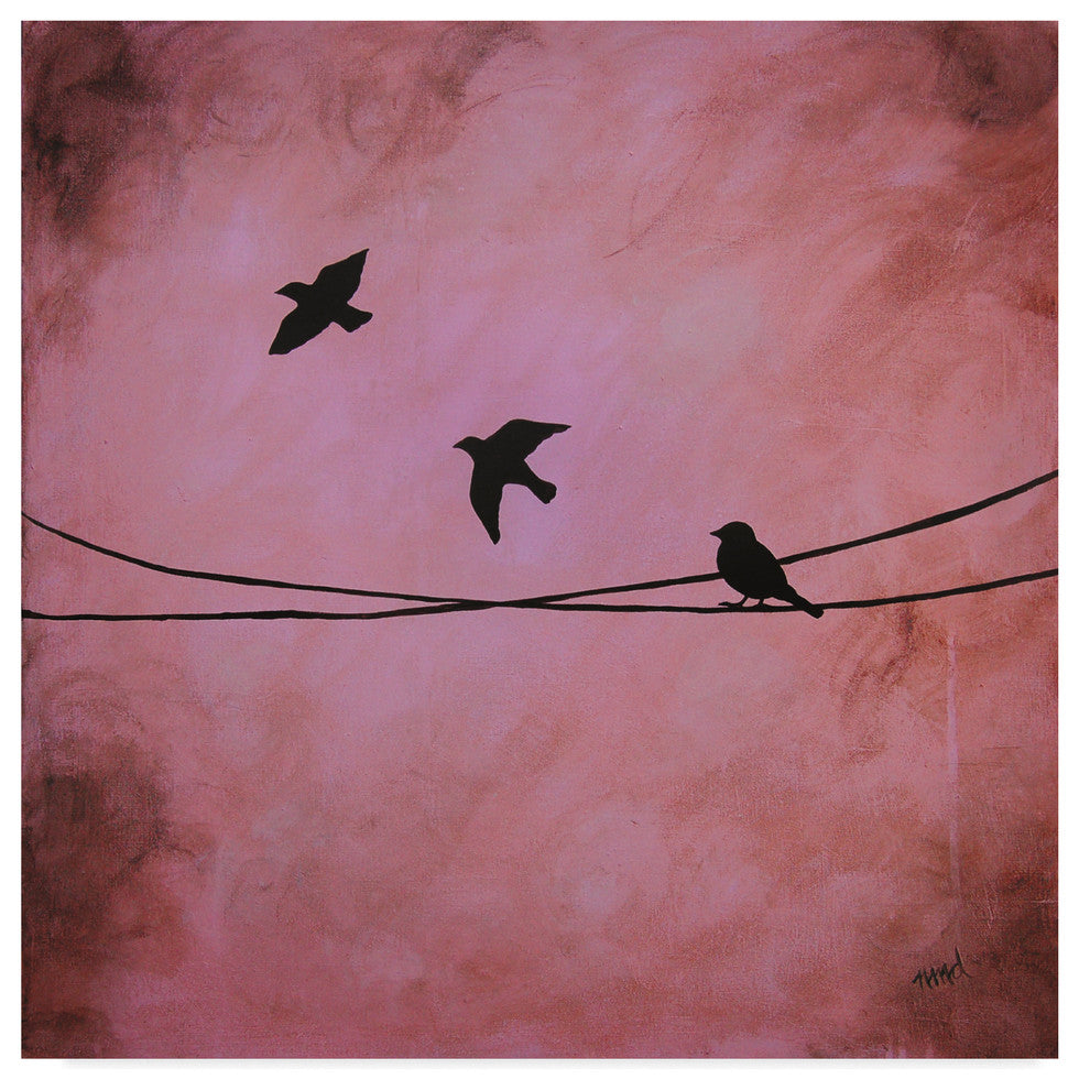Nicole Dietz 'Birds Depart' Canvas Art, 24"x24"