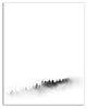 Black and White Foggy Trees Print on Canvas