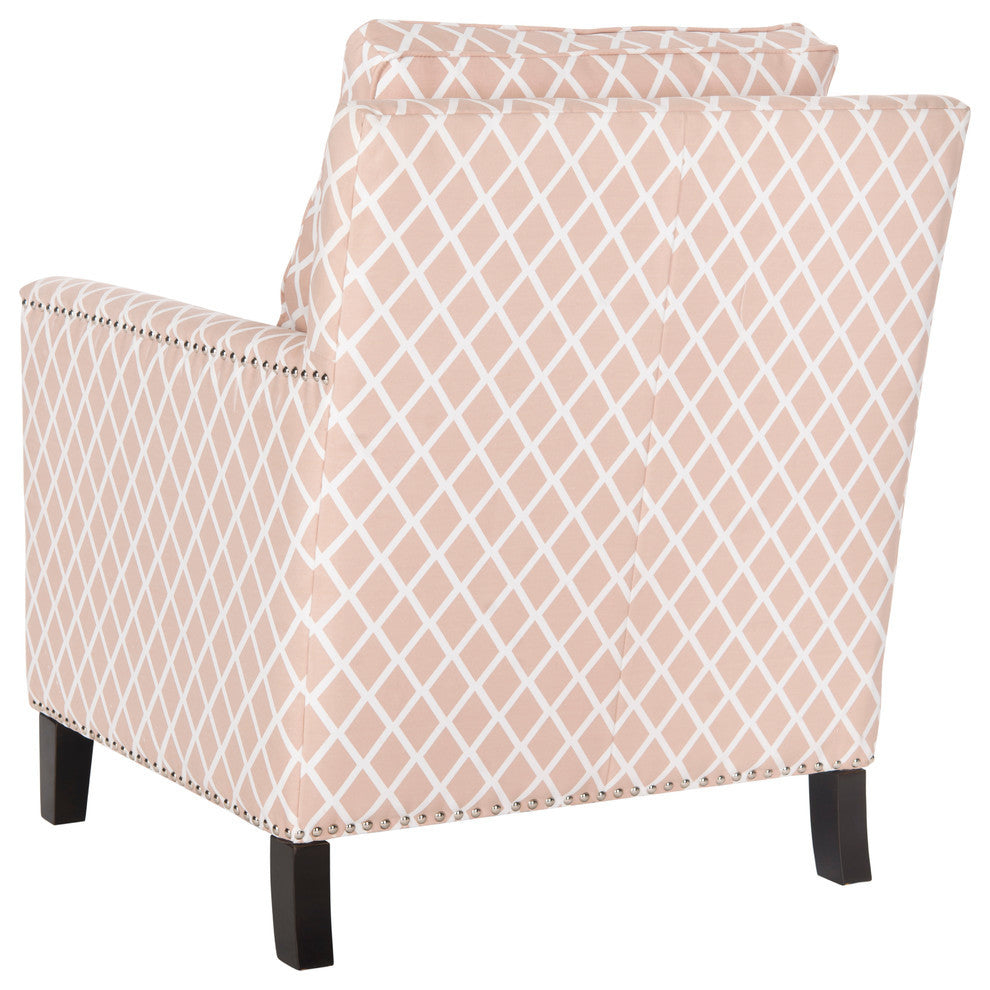 Safavieh Buckler Club Chair, Peach Pink